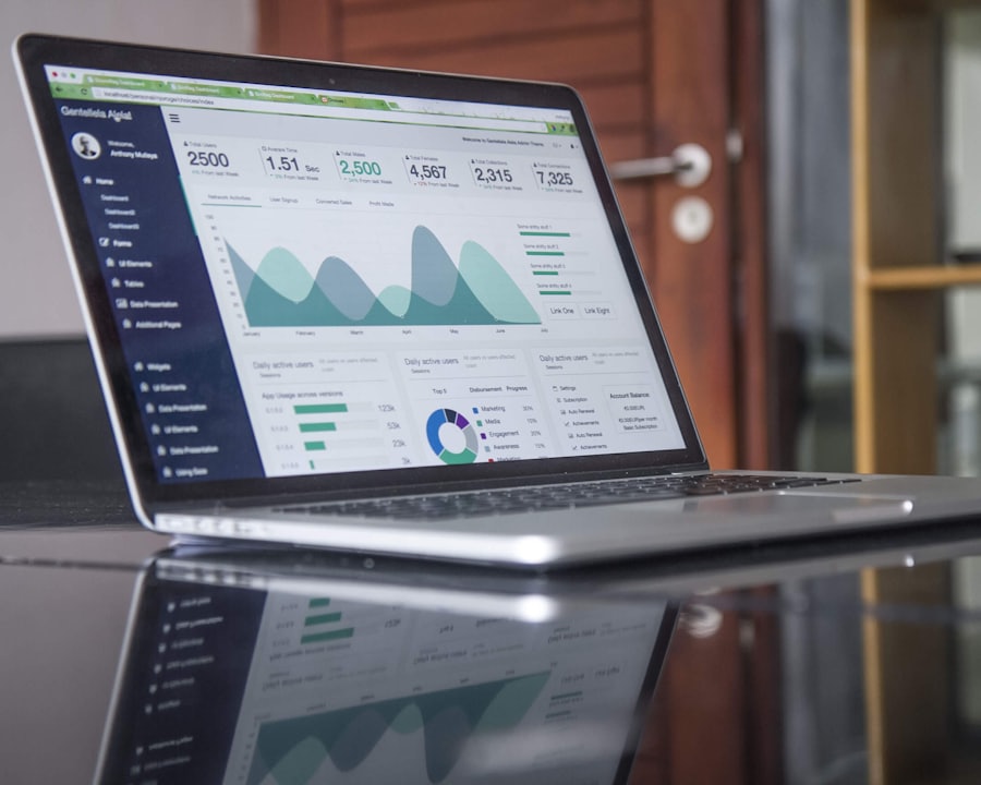 Bid performance analytics dashboard displaying charts and trend lines